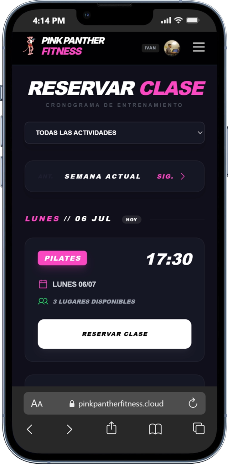 App Cliente Reservas